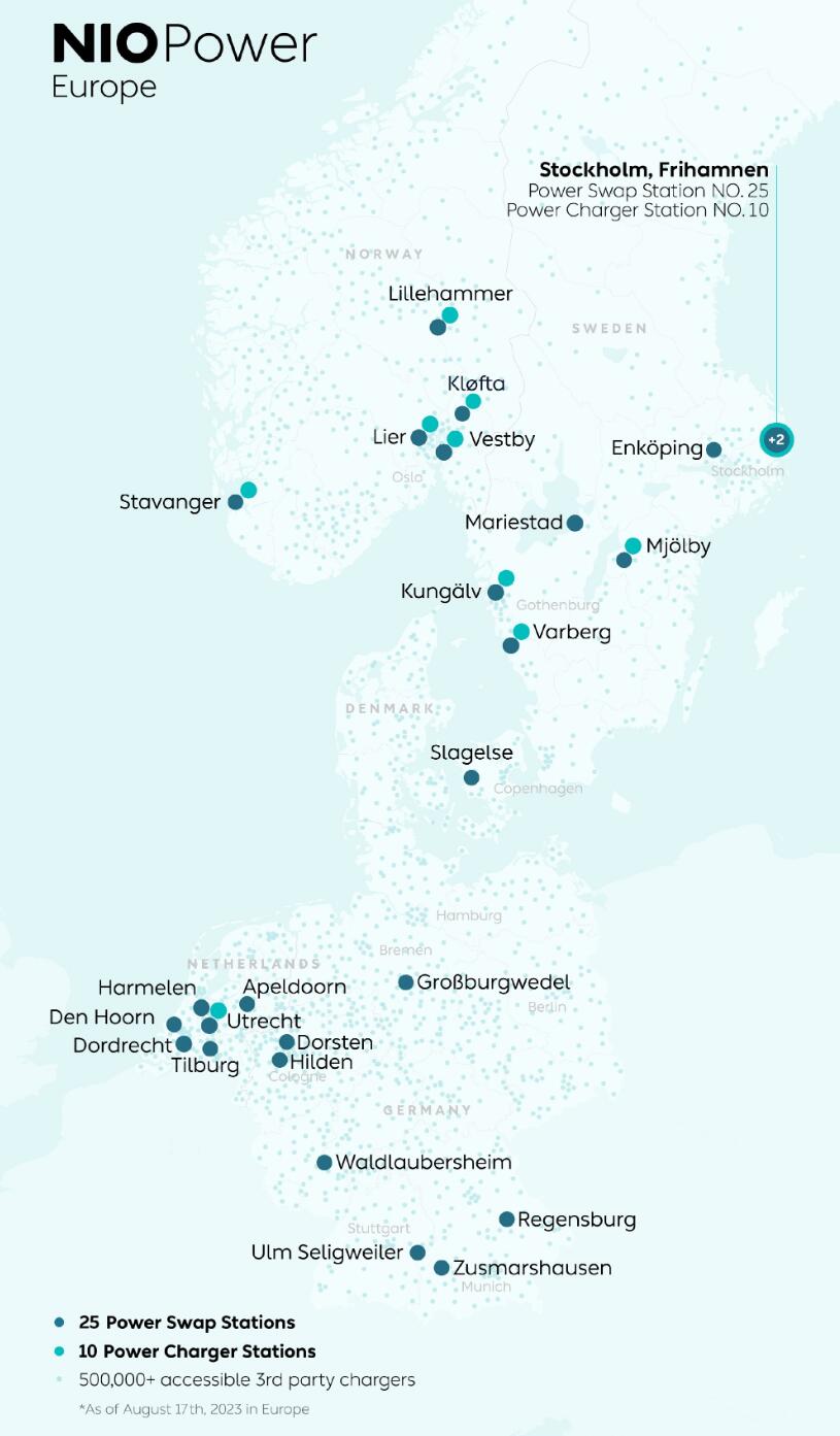 Norwegian taxi firm Oslo Taxi reportedly picks Nio as 1st-choice supplier