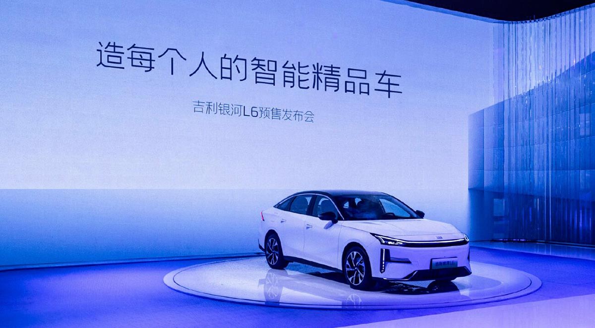 Geely Galaxy starts pre-sales of L6 hybrid sedan, starting at ,560