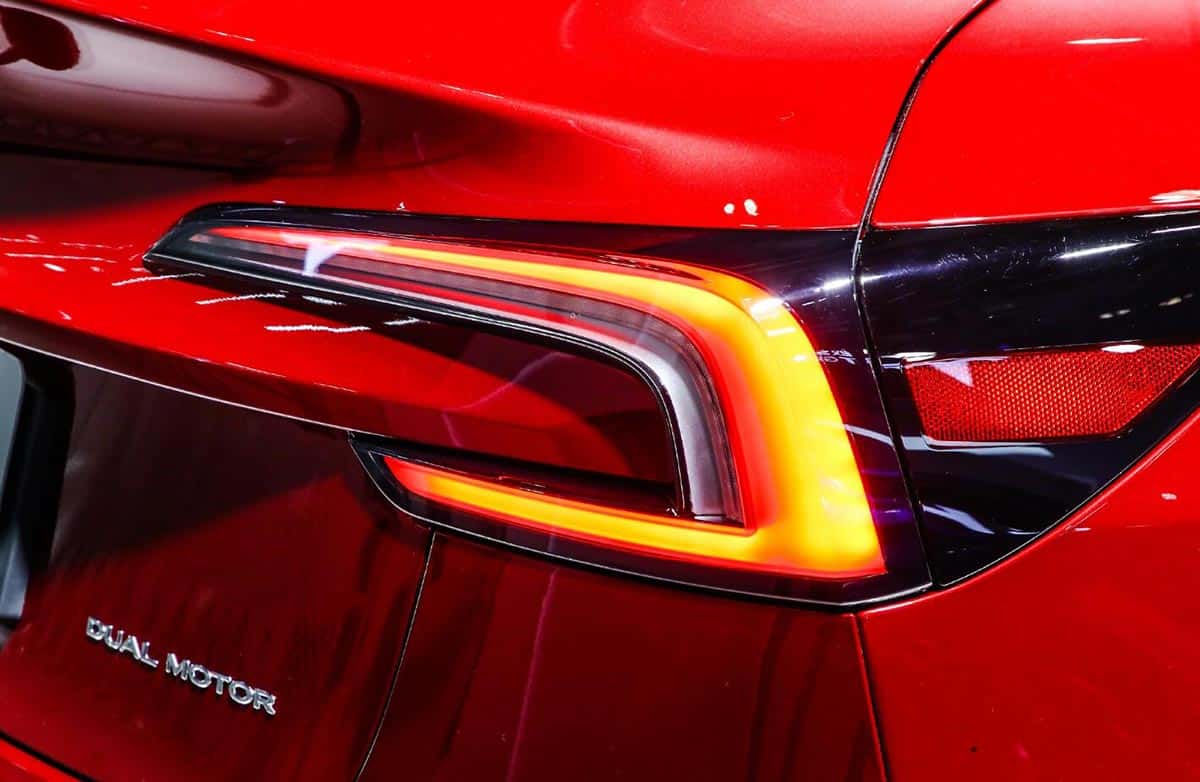 Tesla's revamped Model 3 makes real-life China debut at Beijing trade fair