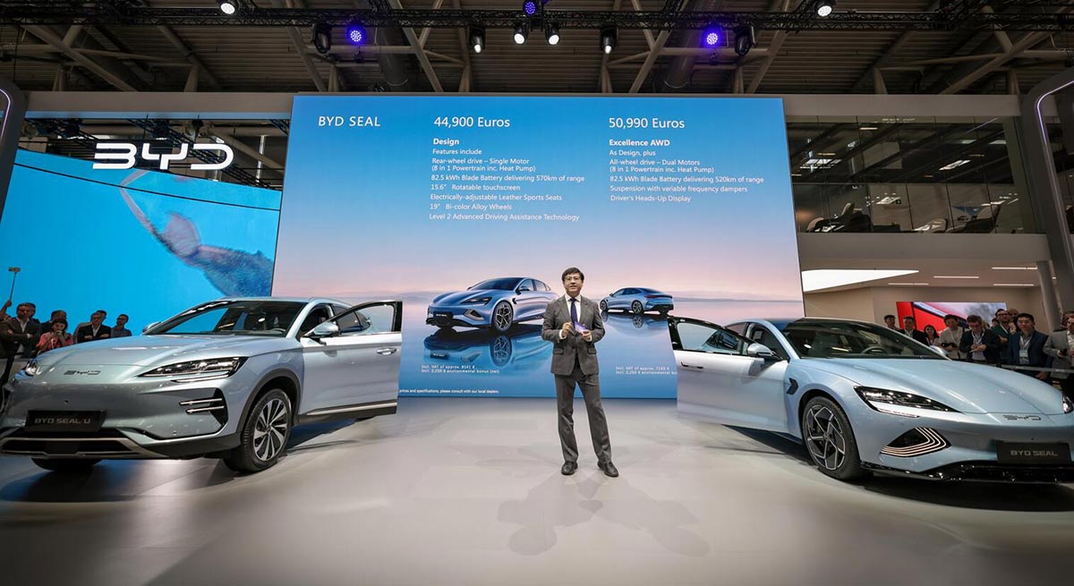 BYD presents 6 models at Munich auto show, Seal launched in Europe