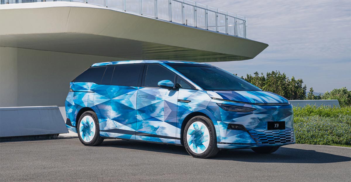 Xpeng starts warming up for X9 MPV, shares photos of camouflage-wrapped vehicle