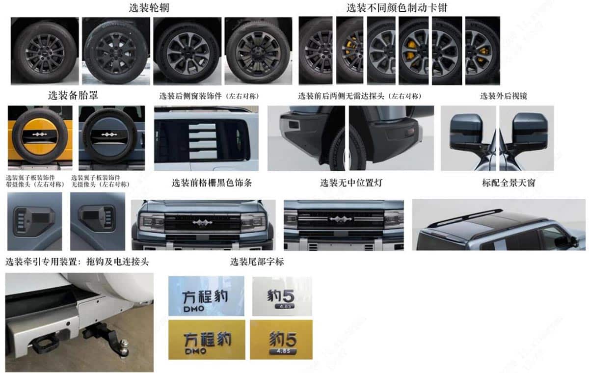 Regulatory filing: Here are key specs for BYD Fang Cheng Bao's debut model Bao 5