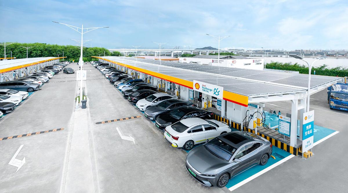 Shell opens its largest-ever charging station in Shenzhen, able to serve over 3,300 EVs per day