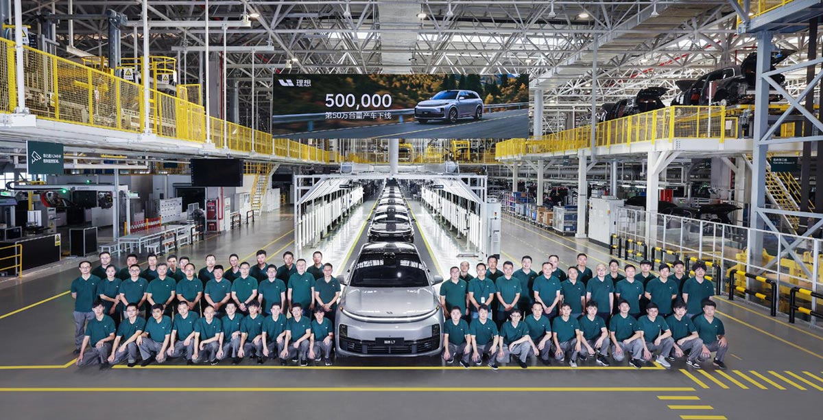 Li Auto sees 500,000th production vehicle roll off line