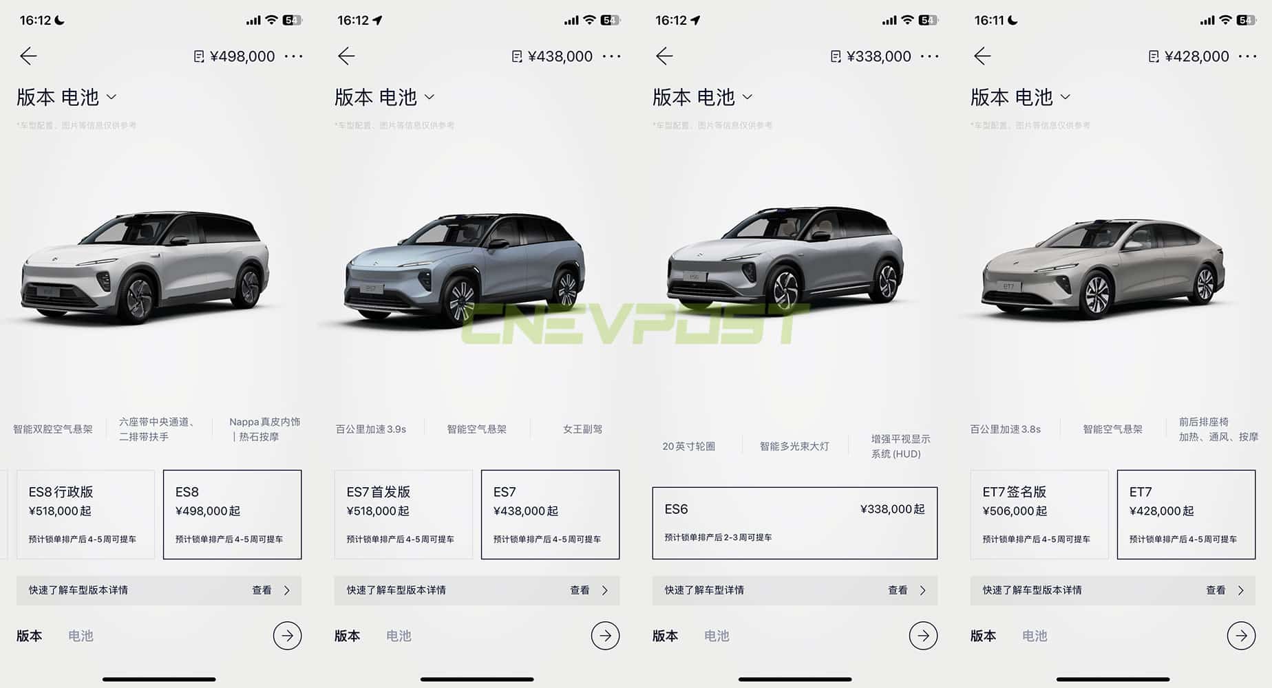 Most Nio models see shorter wait times, half at 2-3 weeks