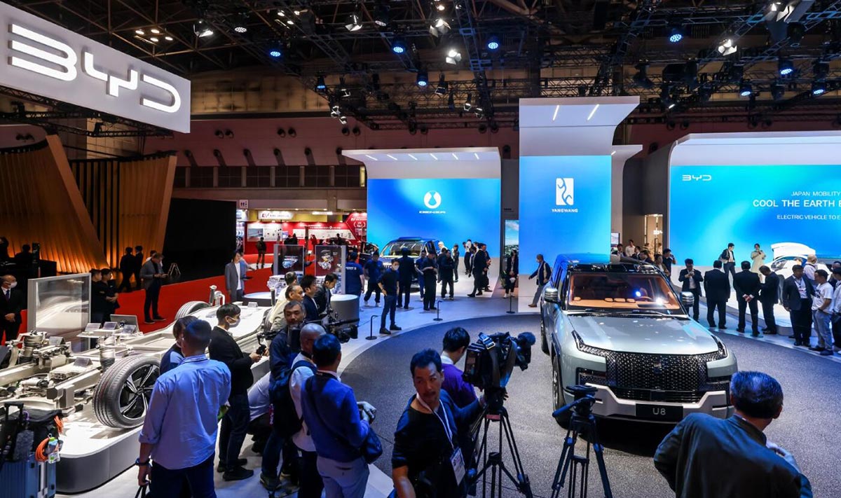 BYD showcases 5 models at Tokyo auto show, Yangwang U8 makes overseas debut