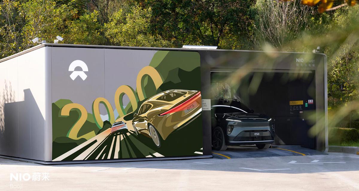 Nio reaches 2,000 swap stations in China