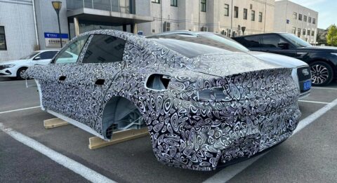 Spy shots of Xiaomi's 1st EV model show design details