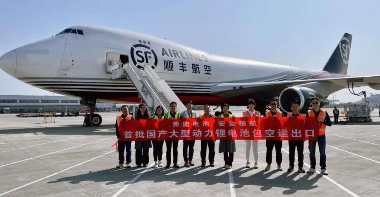 BYD starts exporting lithium batteries from China by air transportation