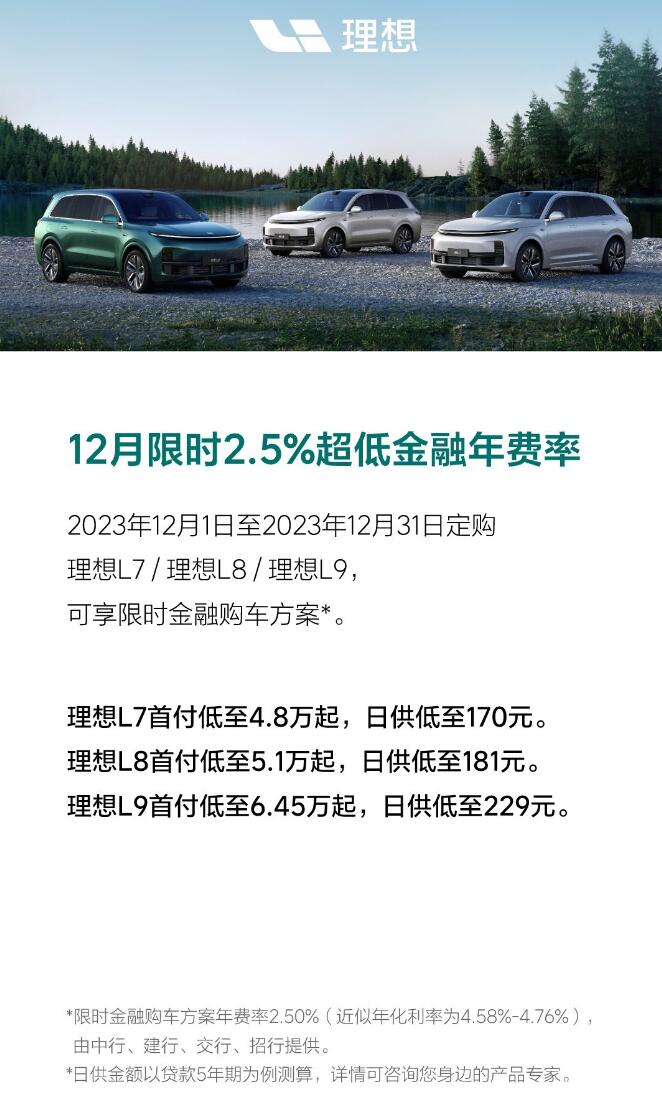 Li Auto offers limited-time financial incentives to boost sales