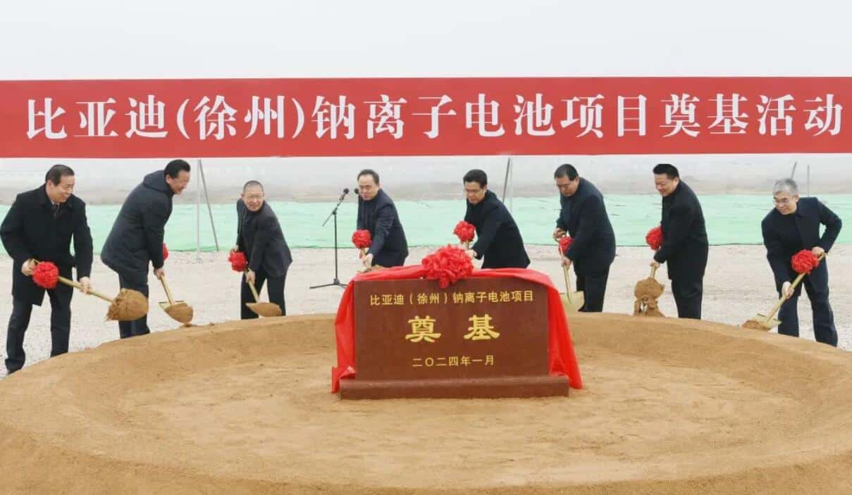 BYD's 1st sodium-ion battery facility begins construction