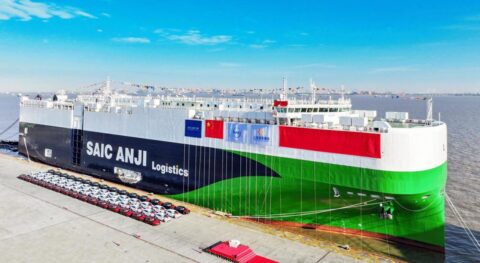 SAIC's new car carrier makes maiden voyage, aims to add 14 vessels in 3 years