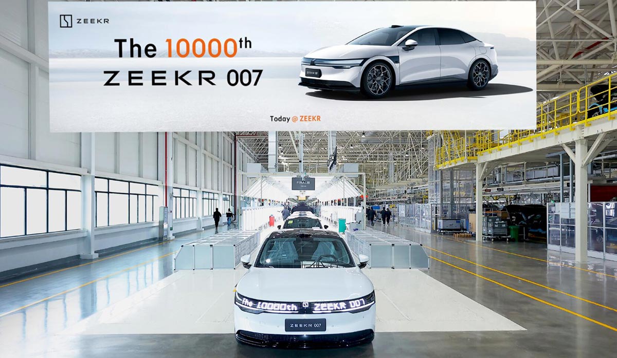 Zeekr to launch updated 001 on Feb 27; Zeekr 007 sees 10,000th car roll off line