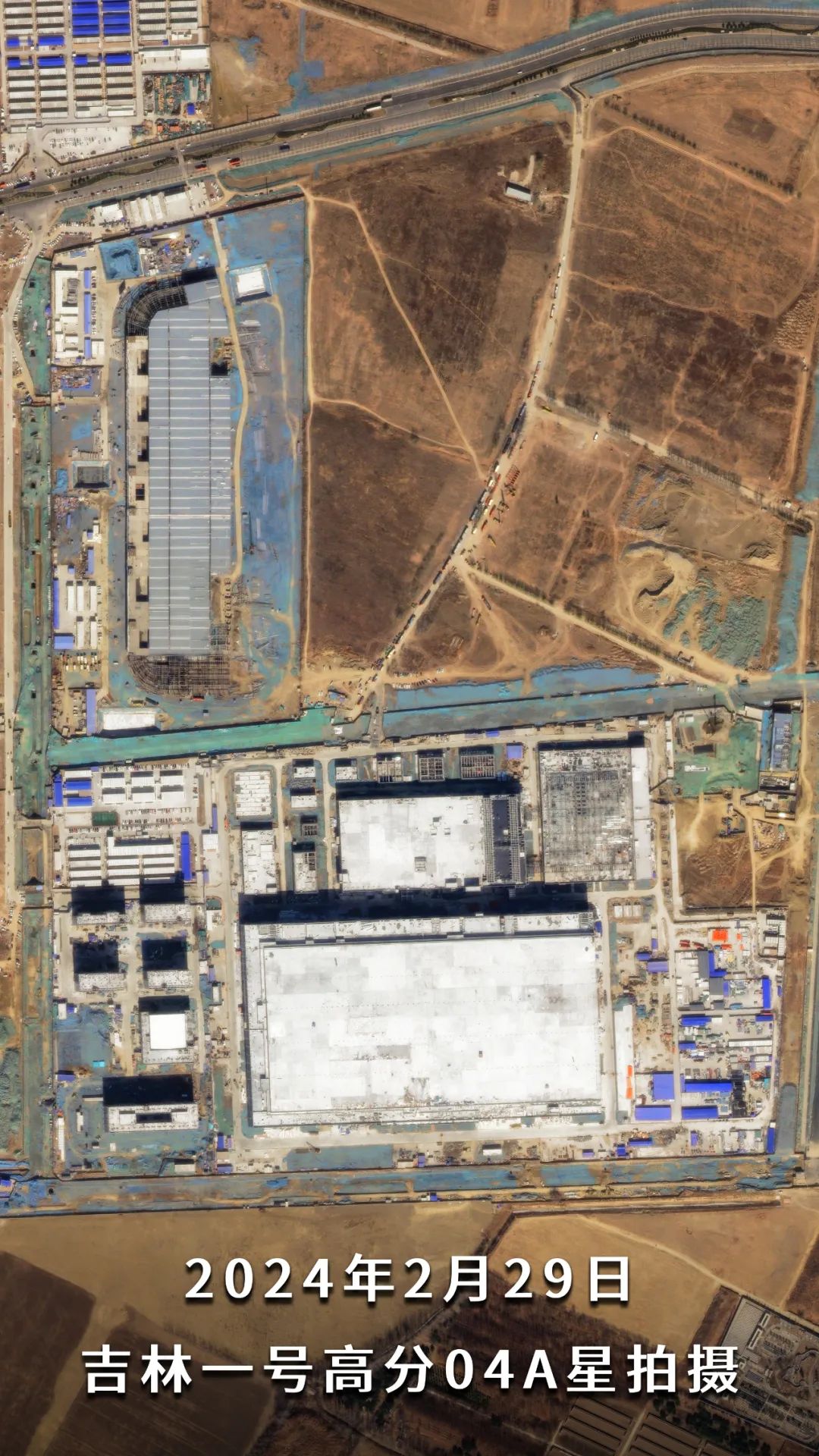 From empty land to parked cars: Satellite images show how fast Xiaomi's EV plant was built