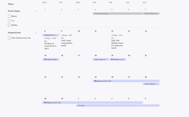 New feature on CnEVPost website: Events Calendar