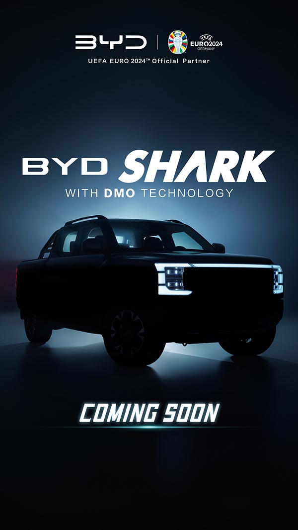 BYD names its 1st pickup truck model BYD Shark