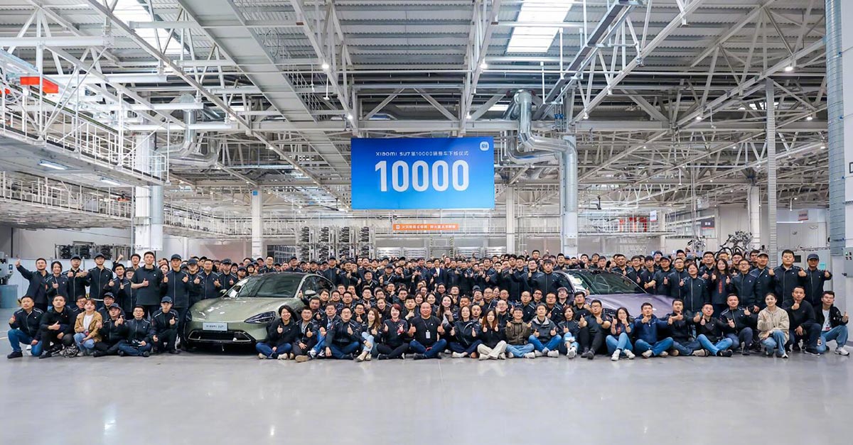 Xiaomi EV sees 10,000th mass-produced SU7 roll off line