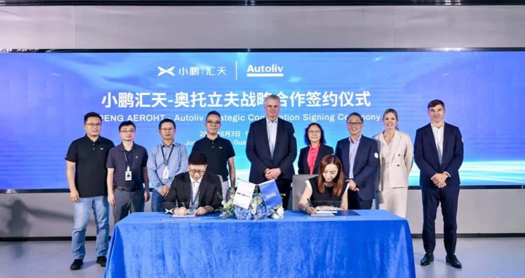 Xpeng Aeroht forms strategic partnership with Swedish parts giant Autoliv
