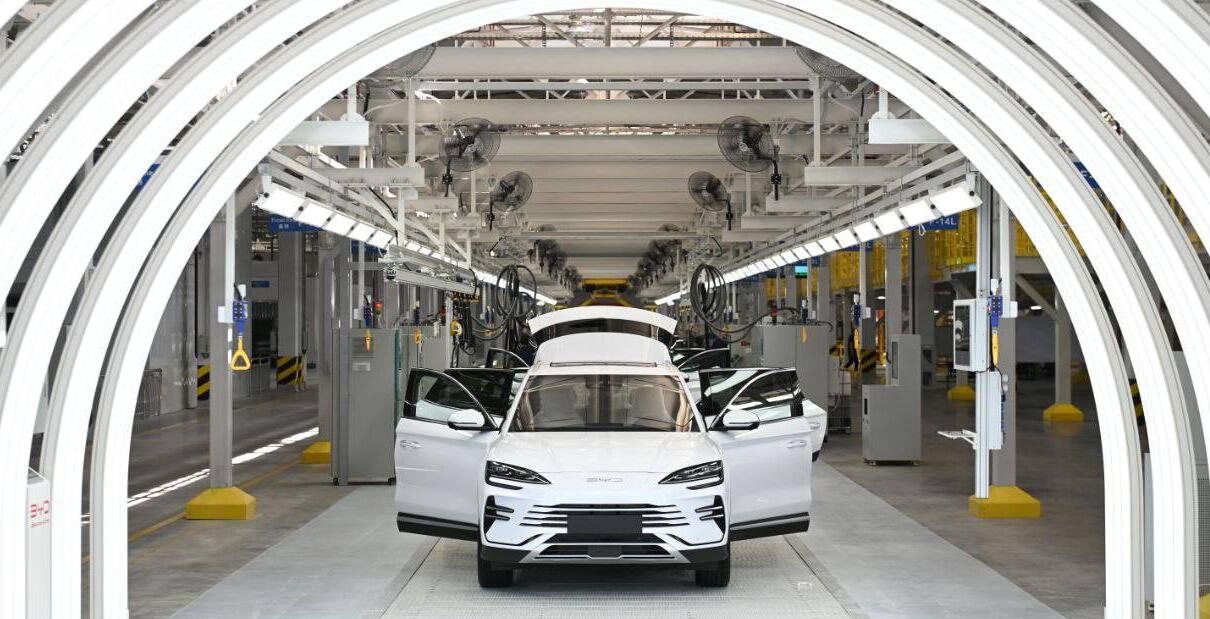 BYD Uzbekistan plant sees 1st mass-produced cars roll off line