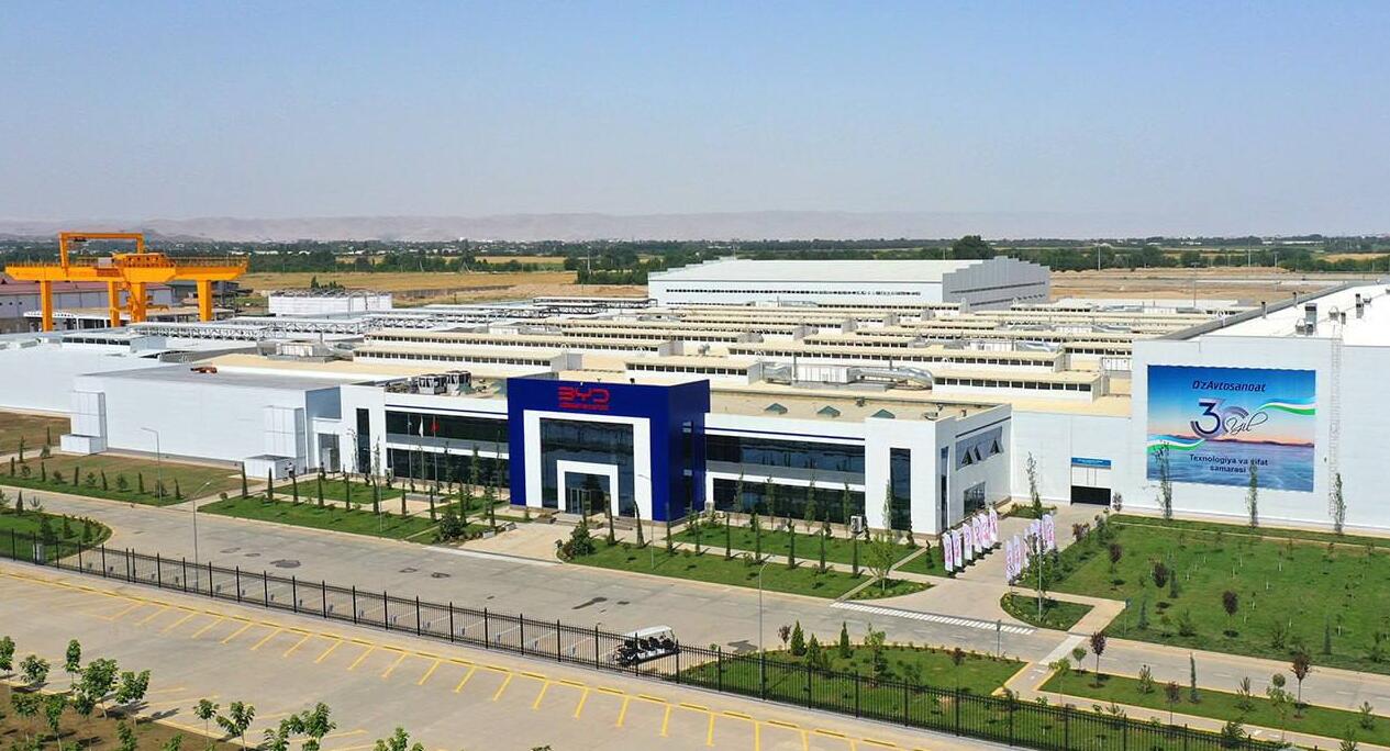 BYD Uzbekistan plant sees 1st mass-produced cars roll off line