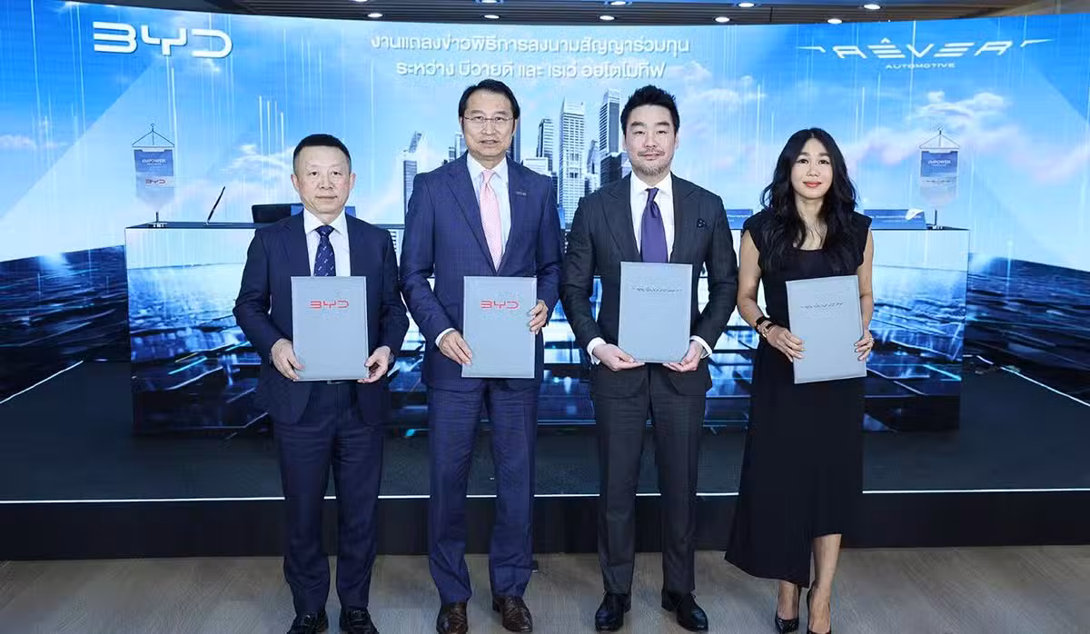 BYD acquires 20% stake in Thai dealer Rever Automotive