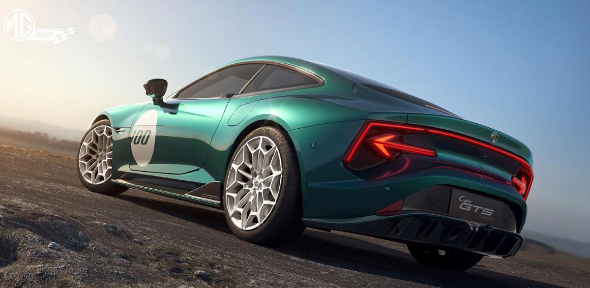 MG unveils new electric sports car MG Cyber GTS at Goodwood Festival of Speed in UK