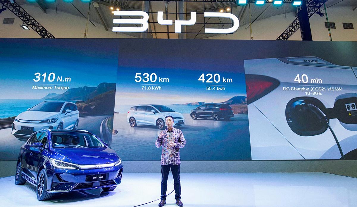 BYD launches M6 electric MPV in Indonesia