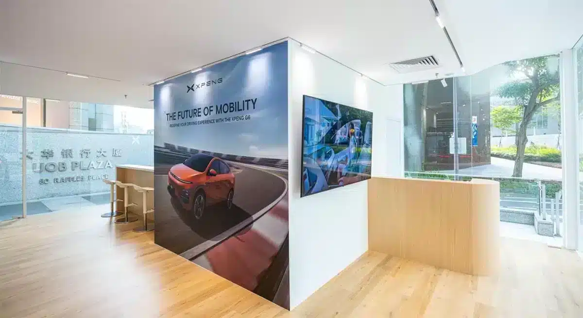 Xpeng enters Singapore market, opens 1st pop-up store