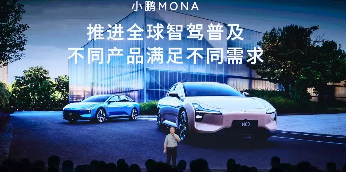 Xpeng launches Mona M03 to rival Tesla Model 3 at half price