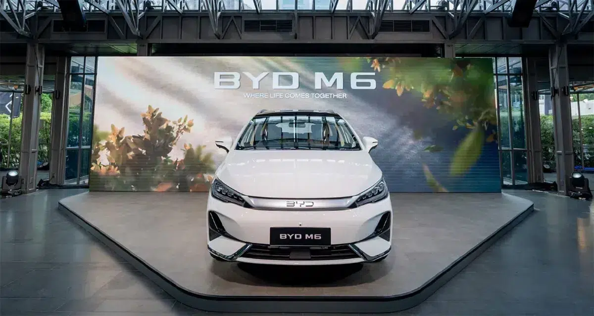 BYD launches M6 electric MPV in Thailand