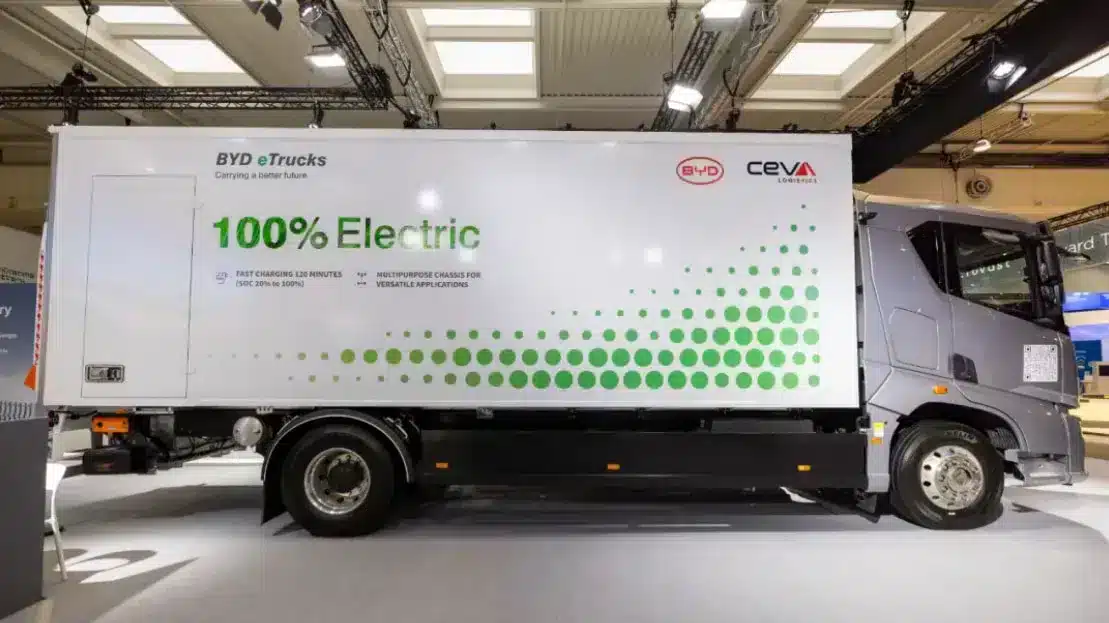 BYD unveils E-VALI electric light commercial vehicle in Germany