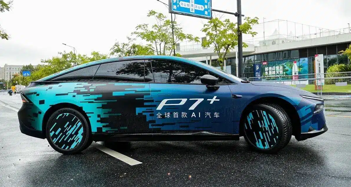 Xpeng P7+ makes real-life debut, launch expected in Q4