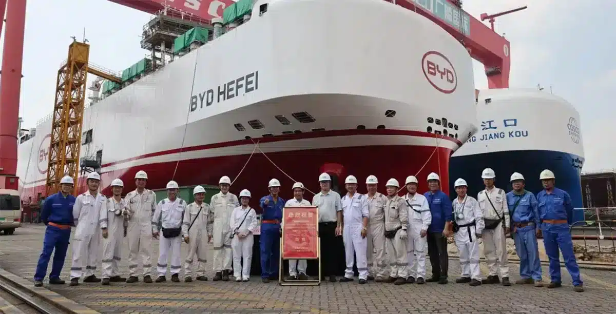 BYD's new car carrier ready for operation