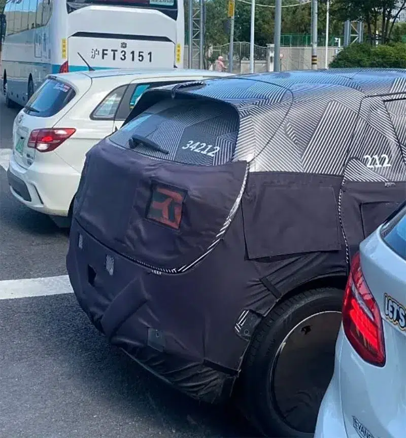 Spy shots reveal interior of Nio Firefly's debut model