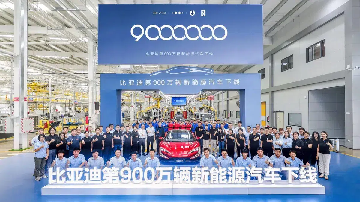 BYD sees 9 millionth NEV roll off line