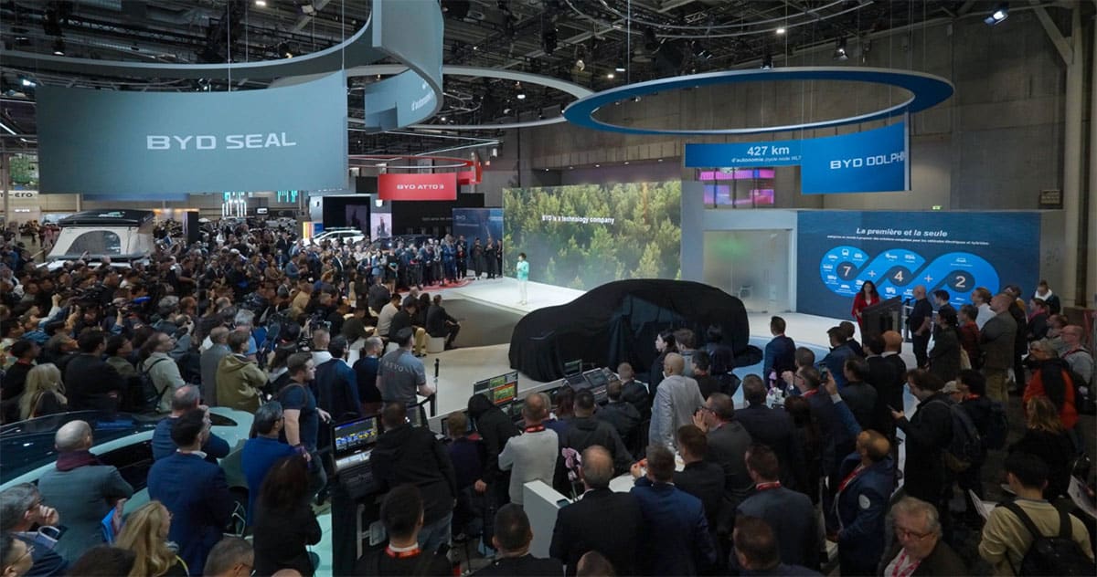 BYD launches Sealion 07 EV in Europe, showcases multiple models at Paris auto show