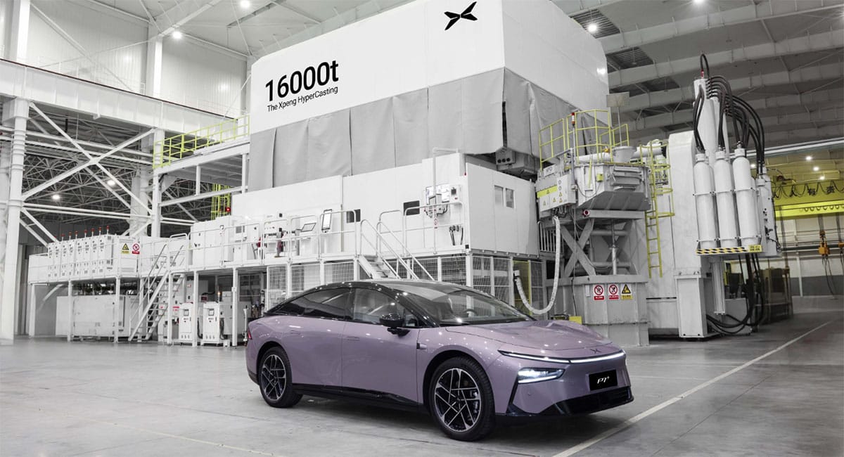 Xpeng sees P7+ electric sedan's 1st production cars roll off line