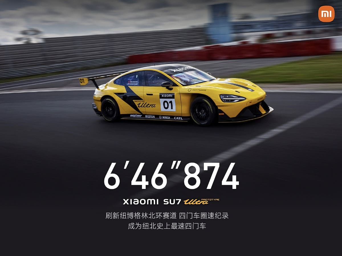 [Video] Xiaomi EV says SU7 Ultra prototype becomes fastest 4-door car at Nürburgring