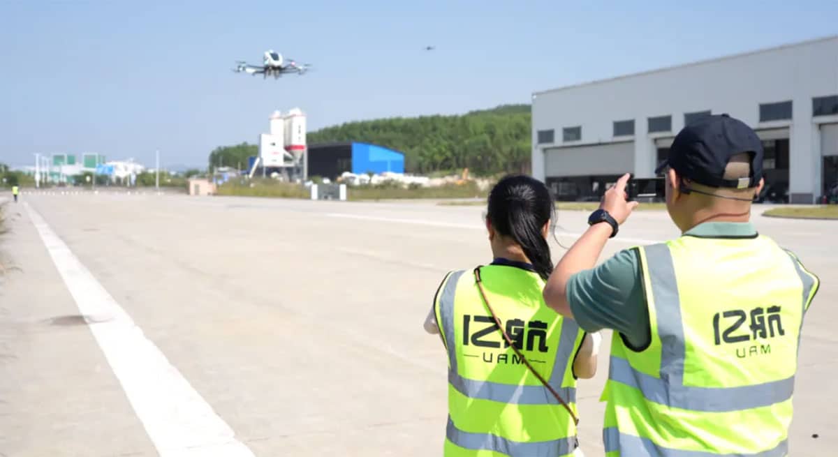 Ehang completes 1st ever flight test of eVTOL powered by solid-state batteries