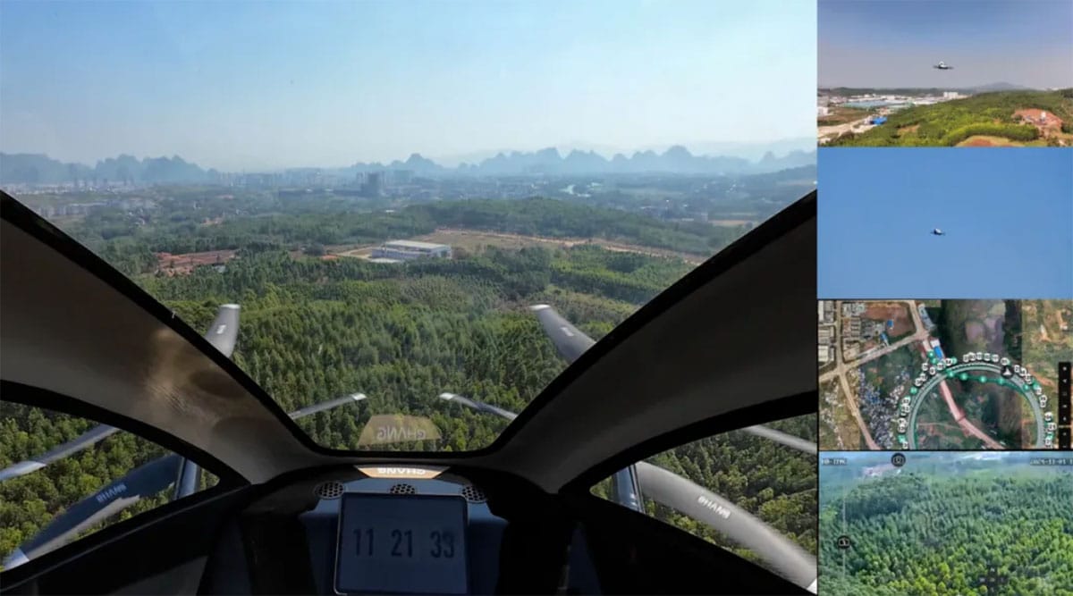 Ehang completes 1st ever flight test of eVTOL powered by solid-state batteries