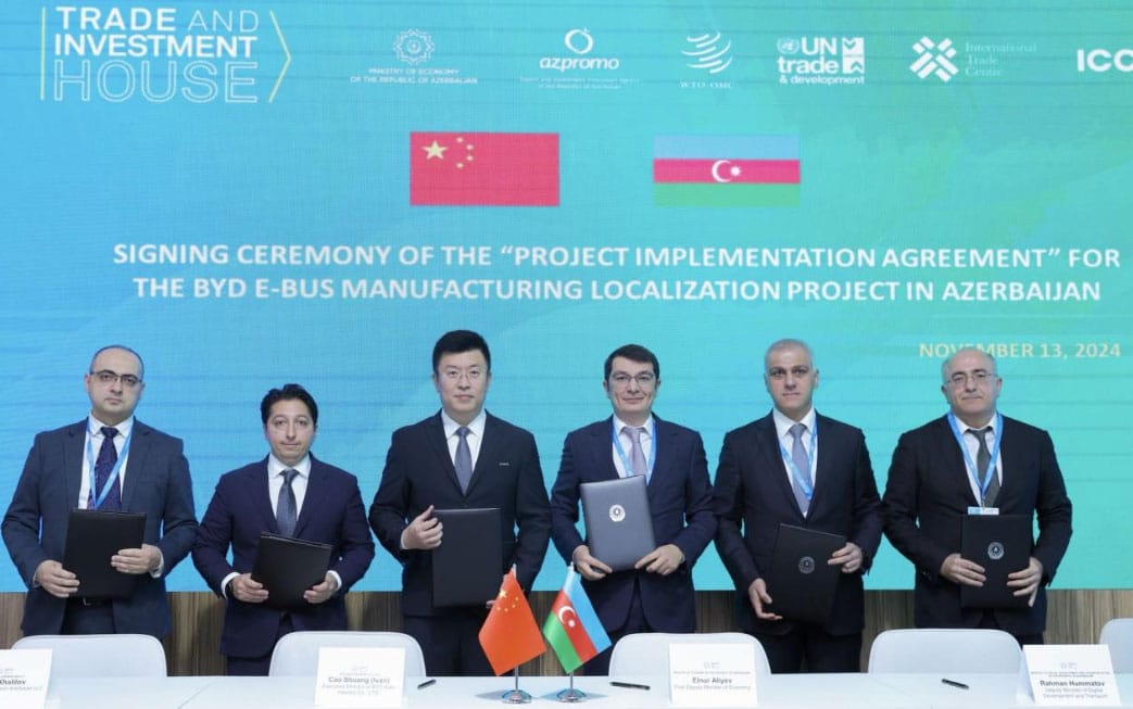 BYD signs deal to set up electric bus manufacturing base in Azerbaijan