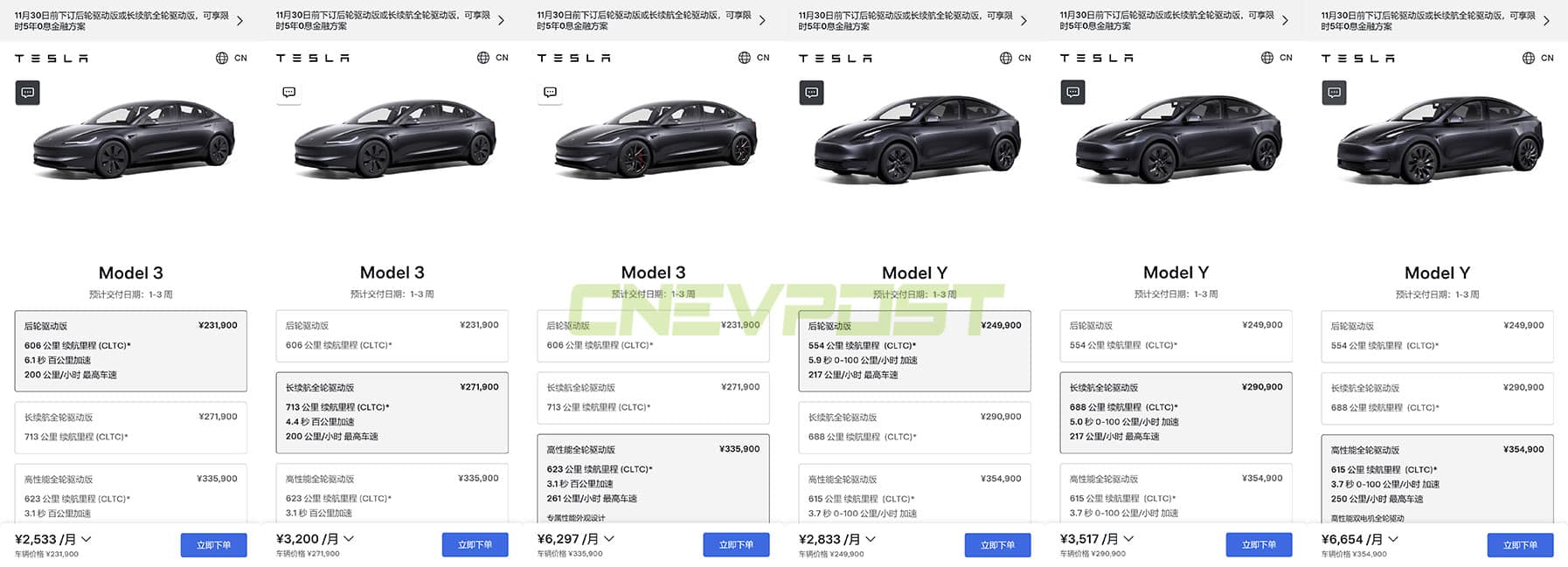 Tesla Model 3 wait time in China further shortened to 1-3 weeks