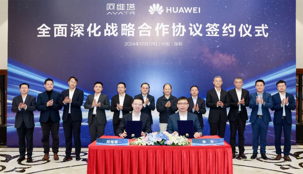 Huawei signs deal with Avatr to explore new partnership model