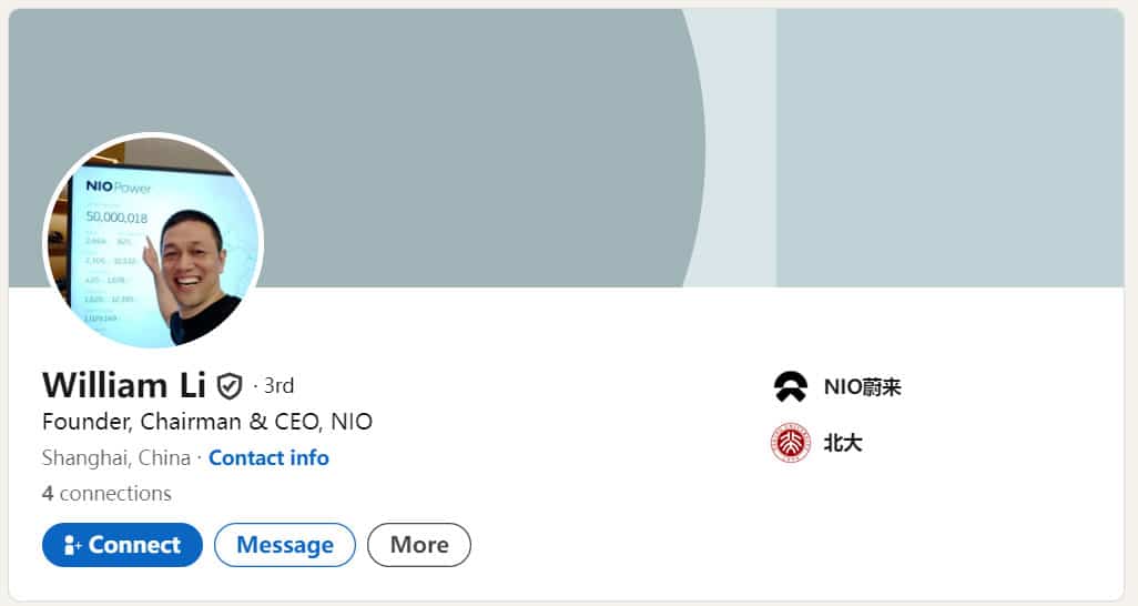 William Li opens X account as Nio prepares to reach more overseas markets