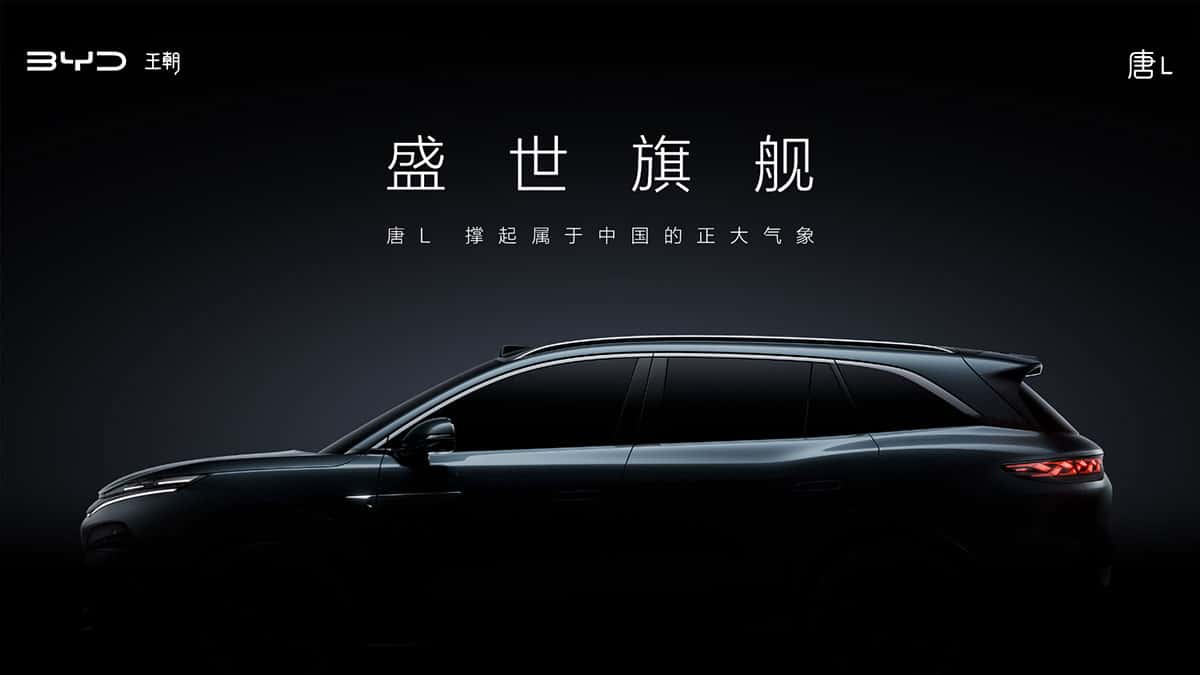 BYD teases new models Tang L SUV and Han L sedan