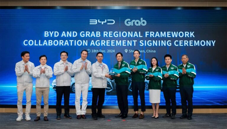 BYD, Grab partner to expand EV fleet offering in Southeast Asia