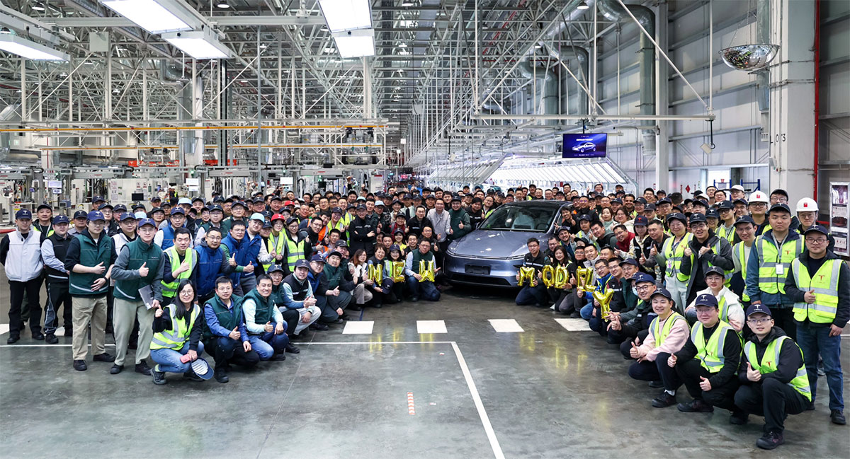 Tesla officially begins production of facelifted Model Y at Shanghai plant