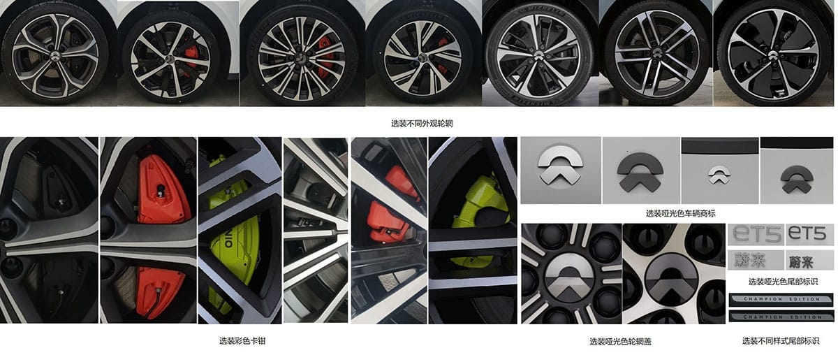 Regulatory filing: Nio files slight exterior changes for ES6, EC6, ET5, ET5 Touring