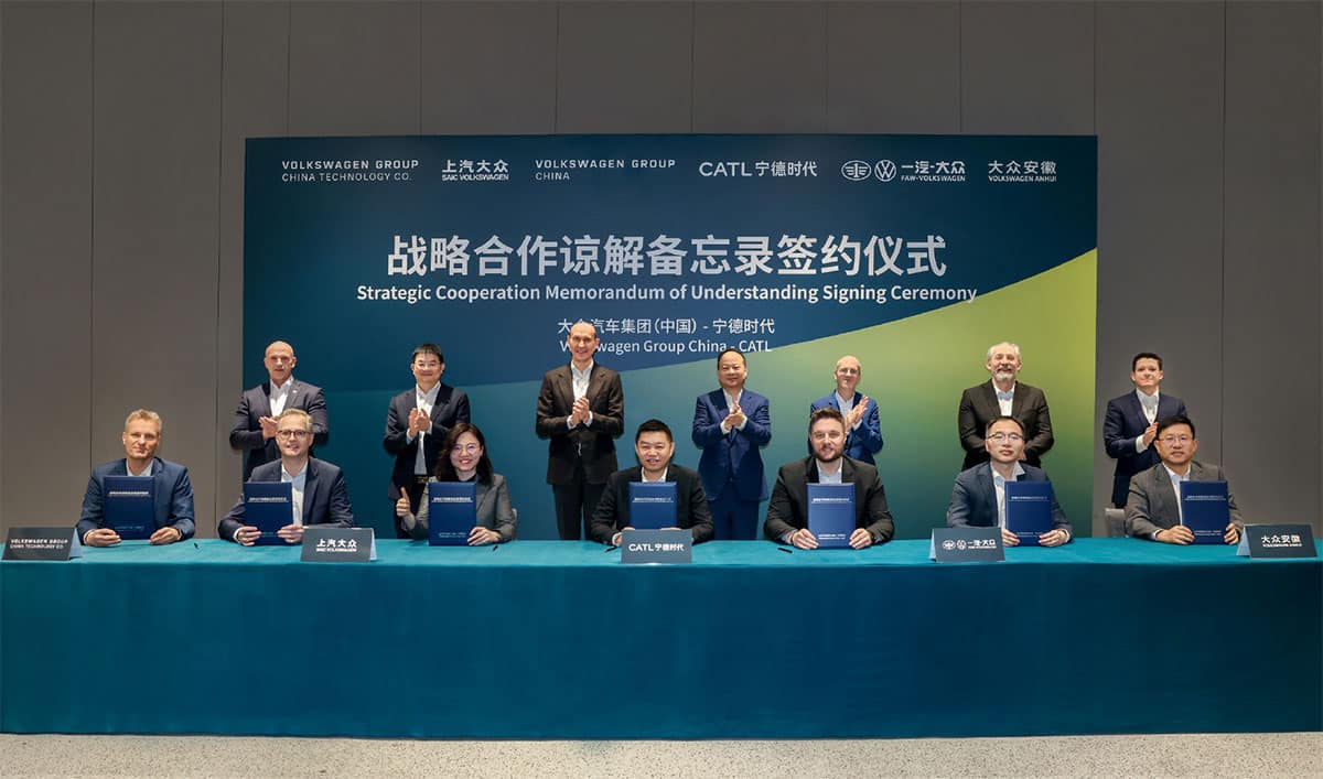CATL, VW sign MOU to deepen partnership