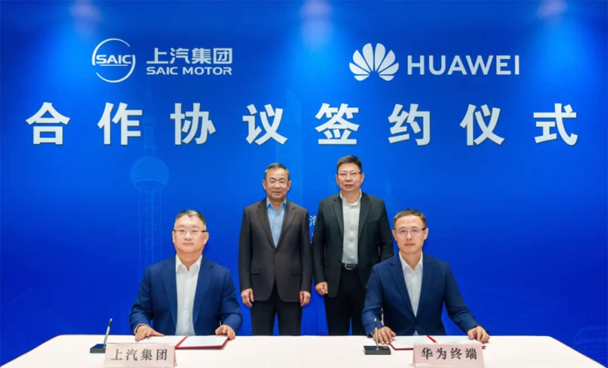 SAIC announces deal with Huawei to jointly make NEVs